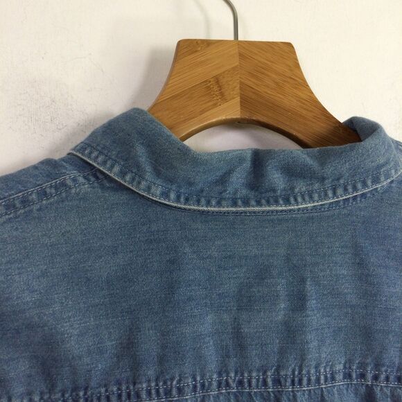 Camel Men's Joe Camel Tobacco Jazz Band Long Sleeve Shirt Blue Denim Size M - Picture 14 of 15